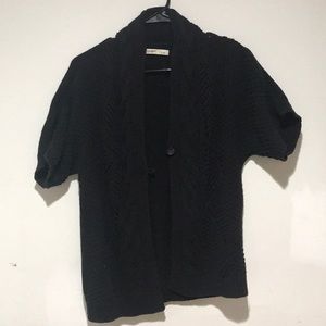 Black Cable Knit Sweater